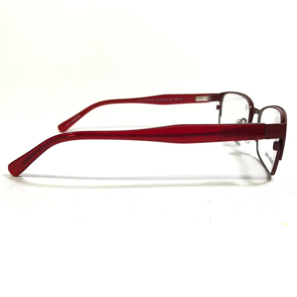 Alfred Sung Eyeglasses Frames AS4938 BLK Black Red Rectangular 53-17-130